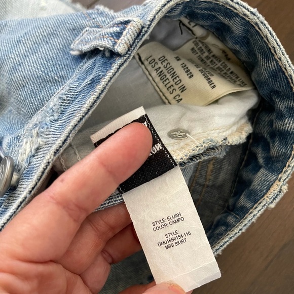 NWT Lovers + Friends Elijah Denim Mini Skirt in Baxter - Picture 6 of 6